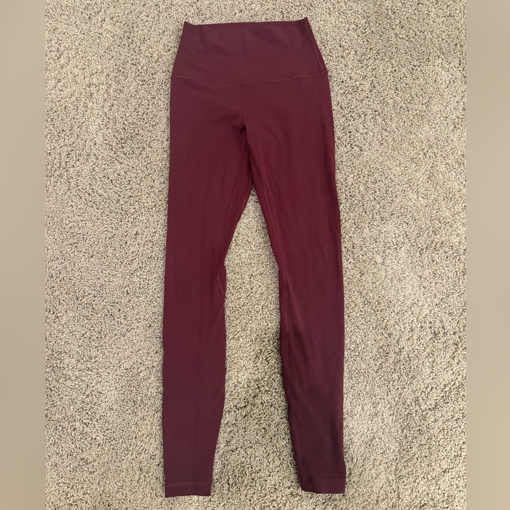 Lululemon Align 28inch  Burgundy Leggings